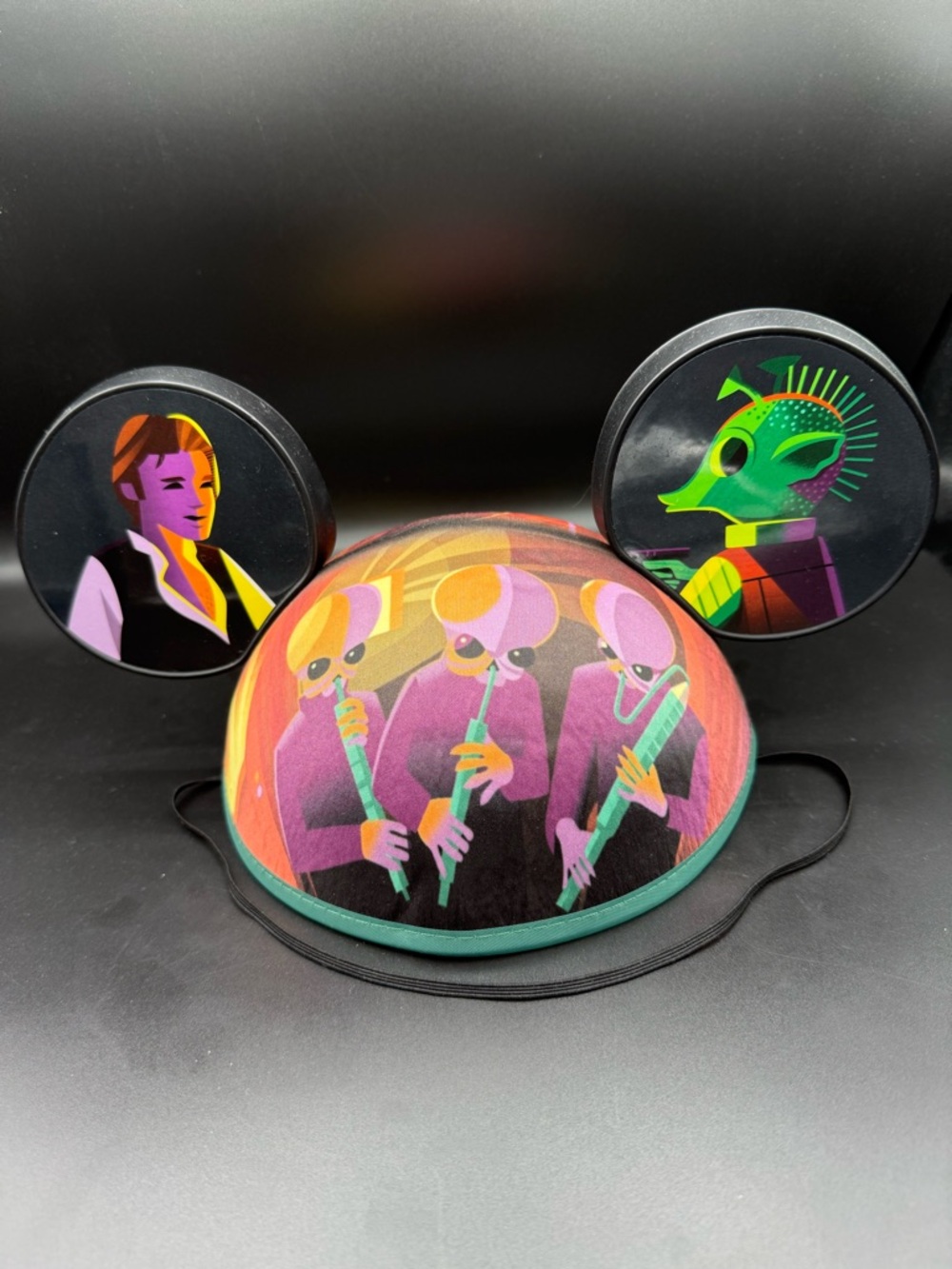 Disney Star Wars Mickey Ears Hat Adult OS Jeff Granito Design Han Solo Greedo
